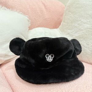Japan Tokyo Disney Resort Ears Limited Edition Fluffy Mickey Mouse Bucket Hat